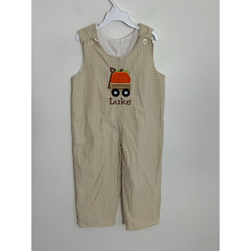 Doodle Gingham "Luke"‎ Longalls size 3T